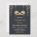 Search for masquerade birthday invitations Modern