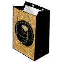 Search for 70th birthday gift bags Black and gold