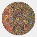 Search for vintage floral design stickers Colourful