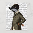 Search for badger postcards Animals