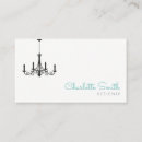 Search for chandelier business cards Vintage