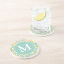 Search for flower monogram coasters Flowers