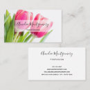 Search for spring bloom business cards Pink