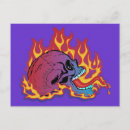 Search for flaming skull postcards Fire