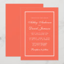 Search for coral invitations Minimalist