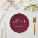 Search for burgundy paper plates Engagement