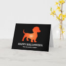 Search for dachshund halloween cards Pumpkin