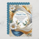 Search for blue and silver thank you cards Gold
