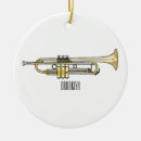 Search for jazz band christmas tree decorations Trumpet