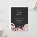 Search for pink movie night invitations Party