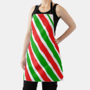 Search for red white and green aprons Festive