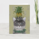 Search for fanciful animals cards Grey cats