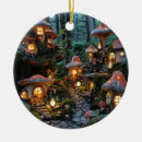 Search for evening christmas tree decorations Forest