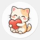 Search for heart cat stickers Cute animal