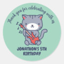 Search for child playing stickers Kitty