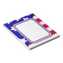 Search for patriotic notepads Stars and stripes