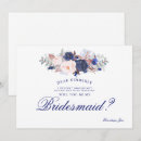 Search for navy blue bridesmaid cards Maid of honour
