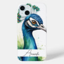 Search for peacock blue iphone cases Watercolor