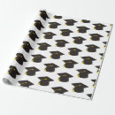 Search for graduate wrapping paper Black and white