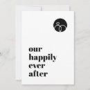 Search for happily ever after wedding save the dates Minimalist