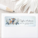 Search for blue snowflake return address labels Baby shower