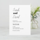 Search for marriage invitations Minimalist