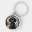 Search for black poodle key rings Dog