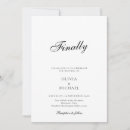 Search for final invitations Black and white