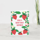 Search for strawberry birthday cards Berry sweet