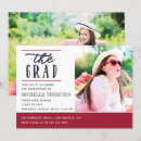 Search for red and white graduation invitations Typography