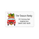 Search for classic car return address labels Red