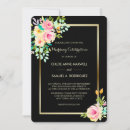 Search for peach black wedding invitations Elegant