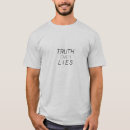 Search for white lies mens tshirts Black