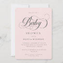 Search for elegant calligraphy baby shower invitations Modern