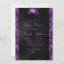 Search for purple glitter invitations Flowers