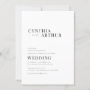 Search for modern simple black and white wedding invitations Calligraphy