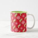 Search for green snowflakes mugs Pattern