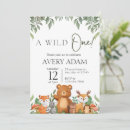 Search for wild animal baby shower invitations Forest