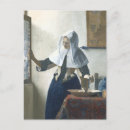 Search for water pitcher postcards Johannes vermeer