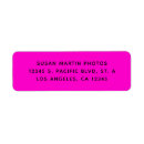 Search for plain pink return address labels Simple