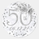 Search for silver 50th birthday stickers Fifty