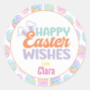 Search for happy easter tag stickers Pastel