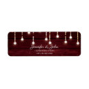 Search for string of lights return address labels Wood