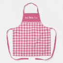 Search for pink plaid aprons Grandma