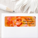 Search for yellow roses return address labels Pink
