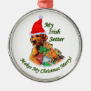 Search for irish setter christmas tree decorations Xmas