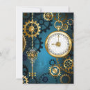 Search for steampunk invitations Blue