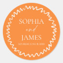 Search for citrus wedding stickers Minimal minimalist
