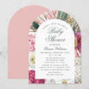 Search for elegant watercolor floral baby shower invitations Modern