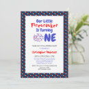 Search for 4th of july red white and blue birthday invitations Firecracker
